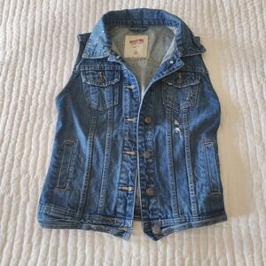 Mossimo Supply Co. Classic Blue Denim Vest